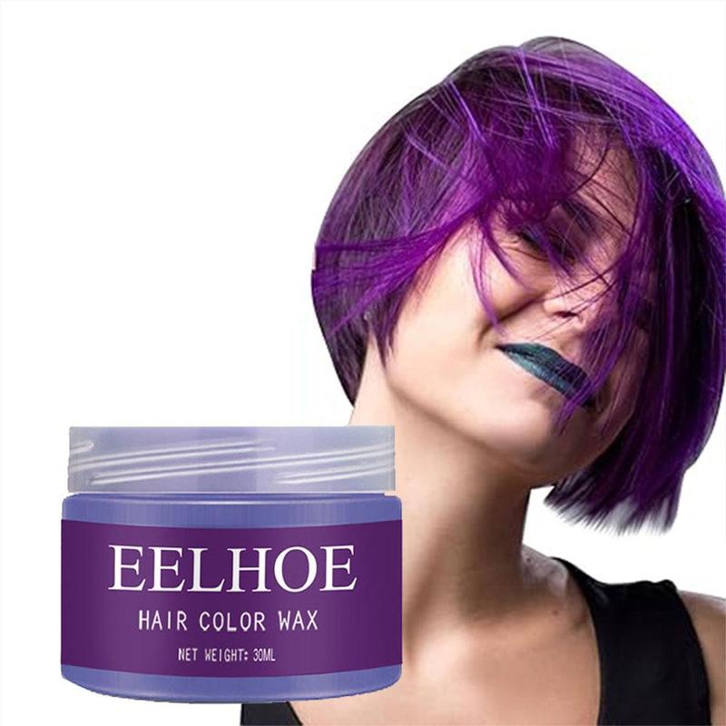 Hair Color Wax, 2 Counts set Hair Dye Wax, Waterproof Hair Dye Cream, Long Lasting Hair Dye for Men & Women