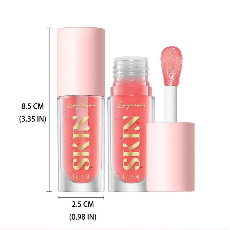 Moisturizing Skincare Lip Oil, Comfort Hydrate Fruit Flavor Lip Oil, No-sticky Lip Balm, Hydrating Lip Care Product, Suitable for Dry Lip, Daily Lip Moisturizer