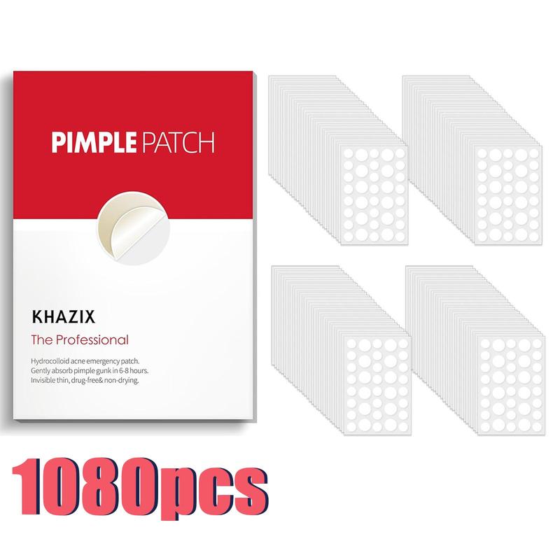 Hydrocolloid Acne Patches, 1080pcs box Breathable Acne Cover Patches, Facial Skin Care Products for Women & Men