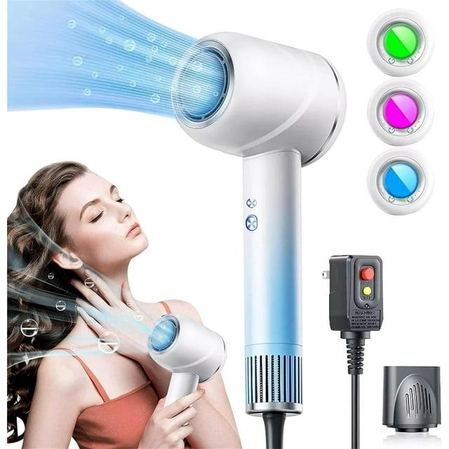 MOOSOO H2 Negative Ionic Blow Dryer with 110, 000 RPM Brushless Motor for Fast Drying, High-Speed Hairdryer with Magnetic Nozzle, for Home, Travel