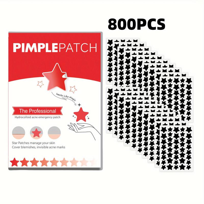 Star Shaped Hydrocolloid Acne Patches, 1 Box Invisible Acne Covering Patches, Professional Skincare Products for Women & Men, Face Care Products