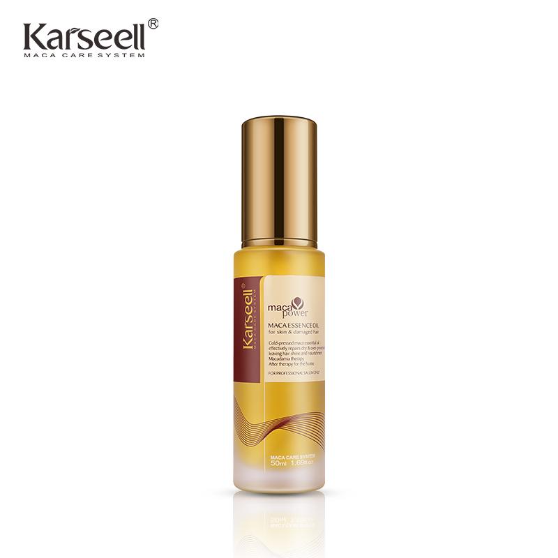 Karseell maca power Moroccan Argan Oil for Hair Healing Cold Pressed Weightless Argan Oil Hair Serum for Dry Damaged Hair 50ml