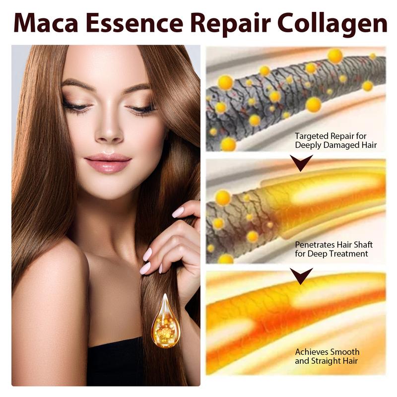 Collagen Hair Oil repairs split ends, improves hair texture, moisturizes and softens hair serum