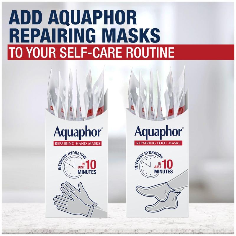 Aquaphor Repairing Hand Masks, 3 Pairs of Gloves