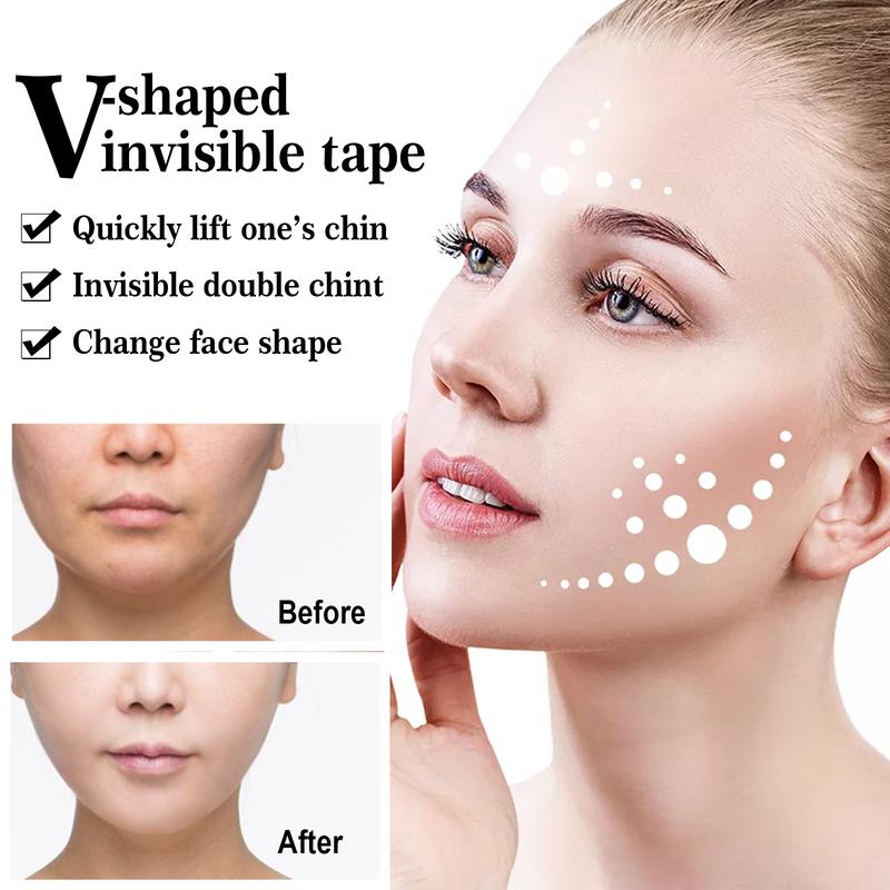 V-shaped Face Lift Tape,Facial Lifting Patch, Lift Face Double Chin V Face Melon Seed Face Invisible Lifting Patch