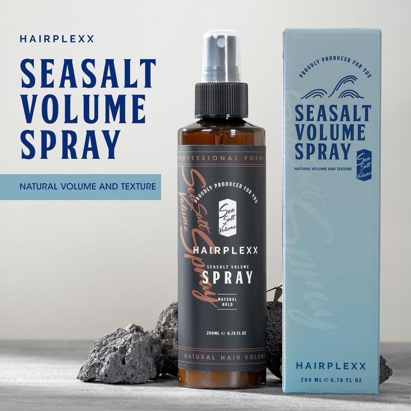 Hairplexx Bundle of Sea Salt Volume Spray and Matte Wax - Lightweight Spray with Natural Volume Look, Matte Wax to Improve Hair Texture - Paraben Free