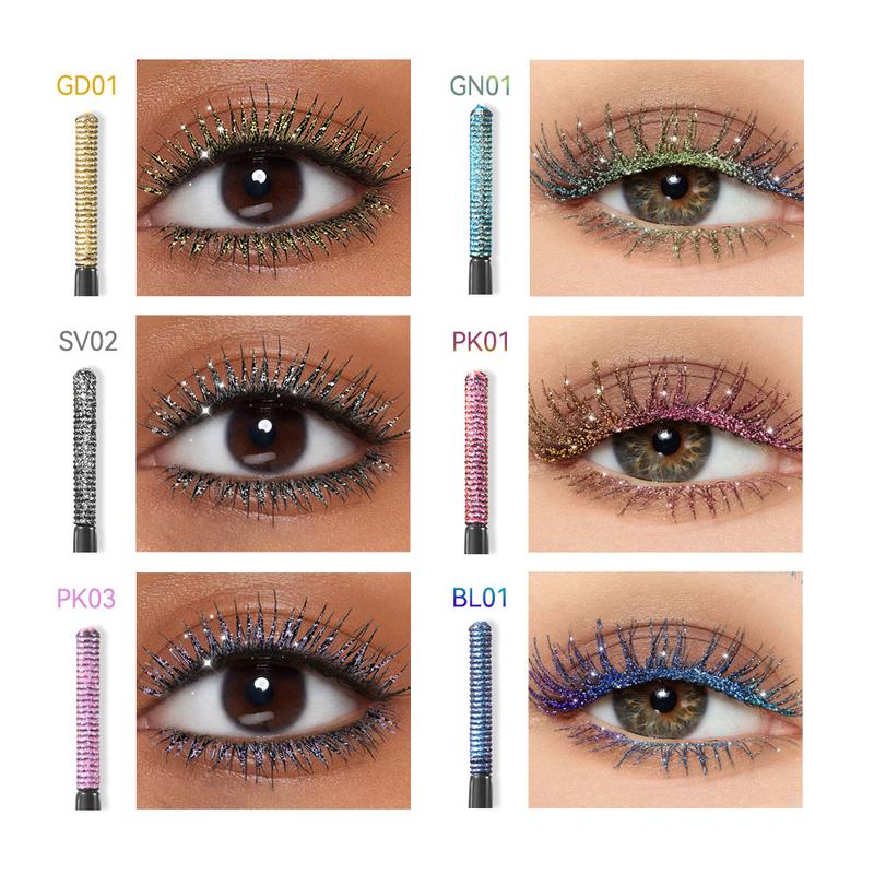 FOCALLURE Star Drifter Glitter Mascara #PK03 - Vanity of Galaxy Lash Makeup Cosmetic