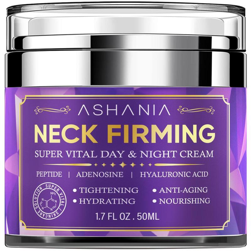 Neck Firming Cream: Korean Skin Care Skin Tightening Cream Moisturizer Face and Neck Lift Tightening with Hyaluronic Acid & Peptide & Adenosine & Advanced Formula 1.7 fl oz