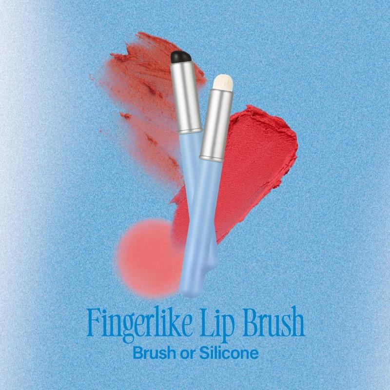 Fingerlike Silicone Lip Brush | Multi-purpose Makeup Blending Brush with Lid