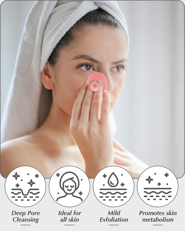 8 Pack Face Scrubber,Soft Silicone Facial Cleansing Brush Face Exfoliator Blackhead Acne Pore Pad Cradle Cap Face Wash Brush for Deep Cleaning Skin Care