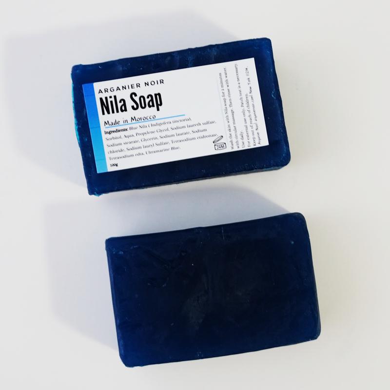 Blue Nila Soap| Solid Moroccan Nila Bar Soap (Set of 2)