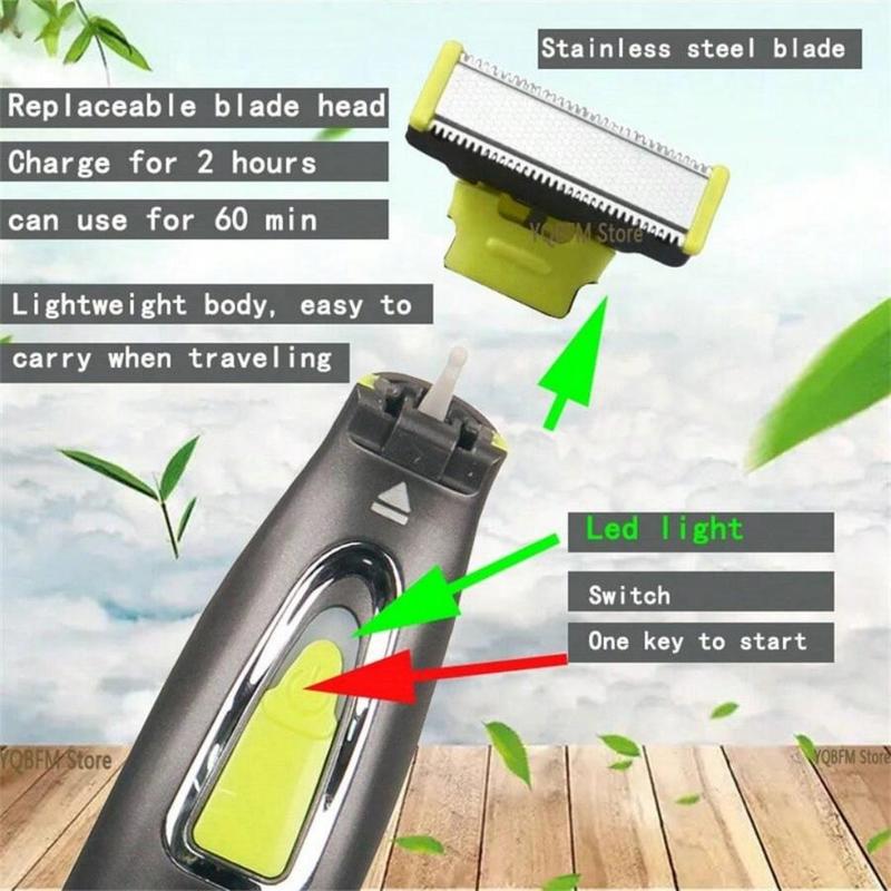 Rechargeable Electric Shaver, Electric Hair Trimmer, Full Body Hair Trimmer, Suitable for Men and Women, Personal Care Appliances