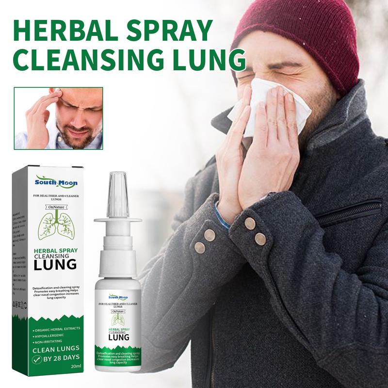 Herbal Spray Cleansing Lung, Nasal Cleansing Treatment For Runny Nose Discomfort, lung deep cleansing & detox,20ml