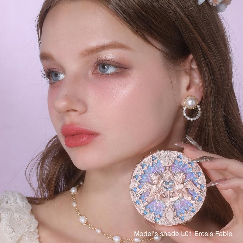 Flower Knows Bestselling Duo - Little Angel Embossed Highlighter & Strawberry Rococo Glowy Lip Gloss