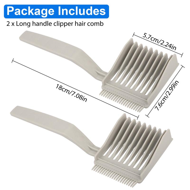 2X Blending Comb Barber Professional Hair Styling for Tapering Longer Flat Top