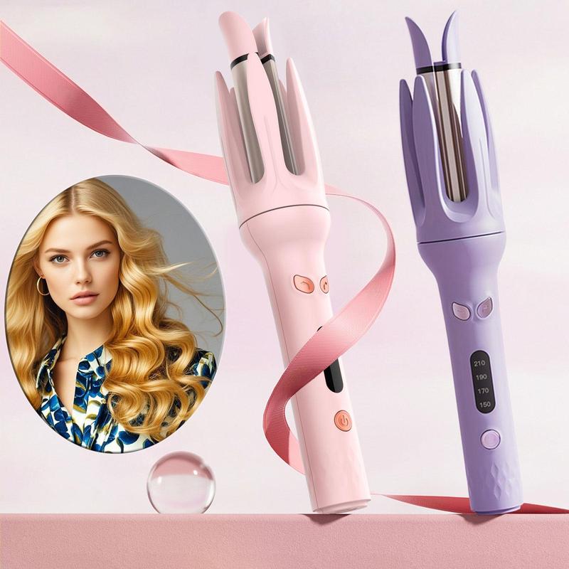 Electric Hair Curler, 4-speed Temperature Control Adjustable Hair Curler, LED Screen Hair Curling Wand for Christmas Gift, Diffuser Hair Styling Tool for Home & Salon Use, Winter & New Year Gift, Stocking Fillers, Winter Essentials