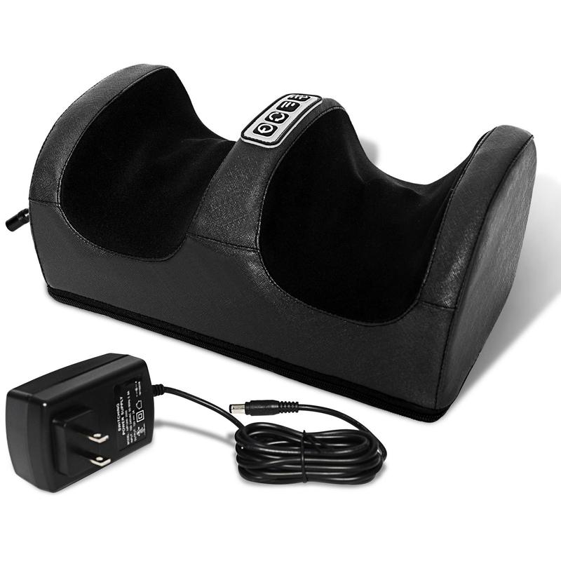 Low Price Foot Massager without Remote Control,Shiatsu Foot Massager Machine with Soothing Heat, Deep Kneading Therapy,Improve Blood Circulation and Foot Wellness,Relax for Home or Office Use(Black)