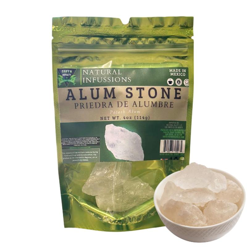 Alum Stone (Piedra de Alumbre) 4 oz - Multi-Purpose Crystal for Skin Care and Healing - Natural Deodorant & Antiperspirant | Shaving Stone. Body Care Radiant