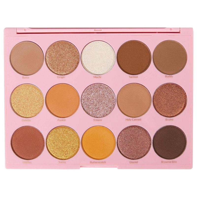 KimChi Chic Happy Eyeshadow Makeup Palette - 15 Pressed Matte and Shimmery Color Shades, Cosmetic Makeup