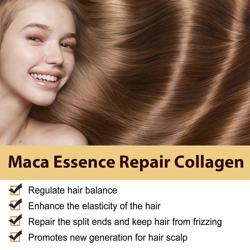 Collagen Hair Oil repairs split ends, improves hair texture, moisturizes and softens hair serum