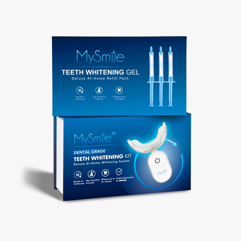 MySmile 28x LED Light Teeth Whitening Kit(Pro Version) w  Gel Refills Bundle Oral Gentle Peroxide Sensitive Tooth Whitening