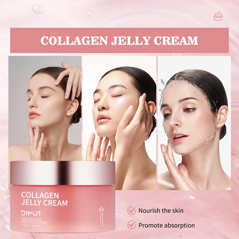 Collagen Jelly Cream with Niacinamide, 1 Box 2 Boxes Deep Hydration Facial Moisturizer, Nourishing Skin Care Product for Women & Men, Christmas Gift