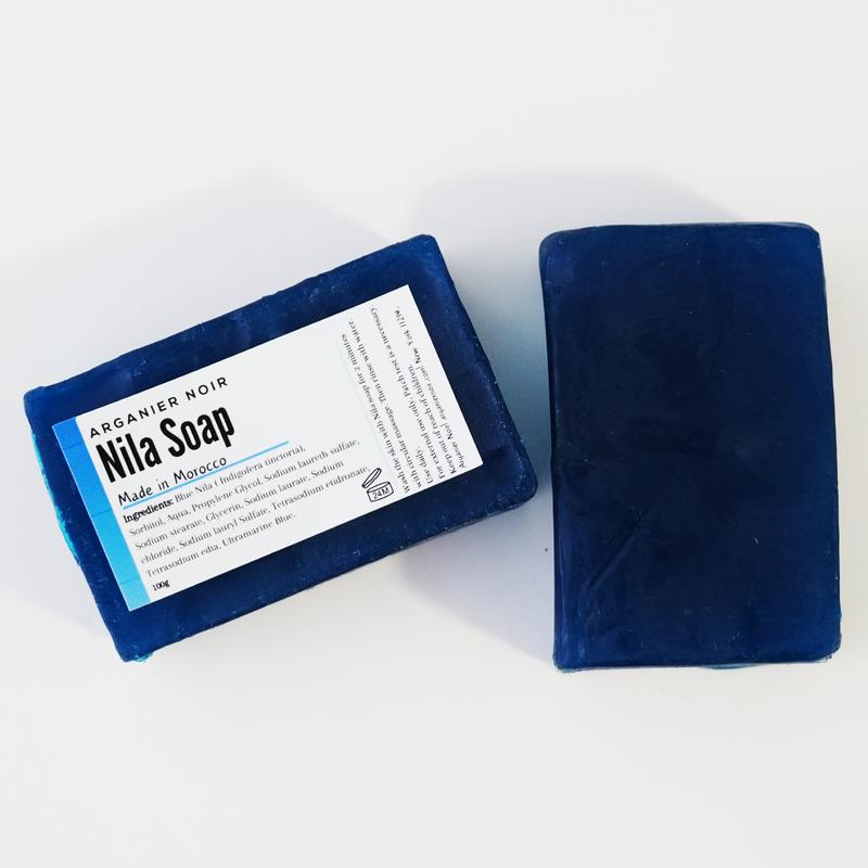 Blue Nila Soap| Solid Moroccan Nila Bar Soap (Set of 2)