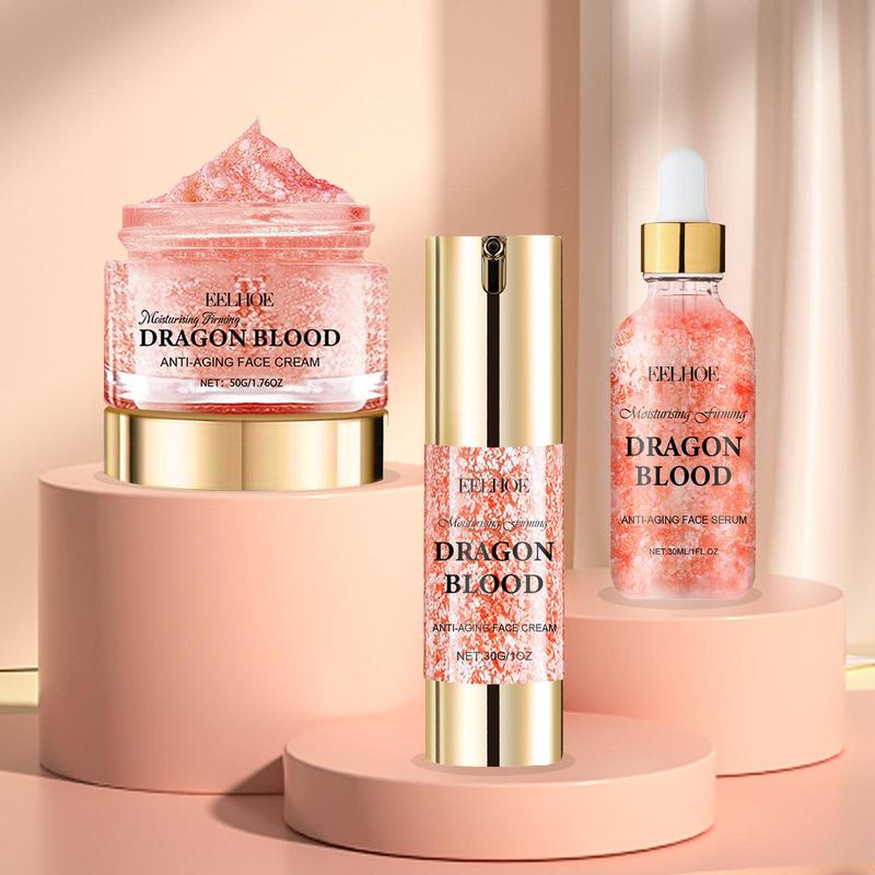 Dragon Blood Skin Care Kit, 1 3 Counts Moisturizing Facial Cream & Serum, Hydrating Skin Care Kit for Women & Men