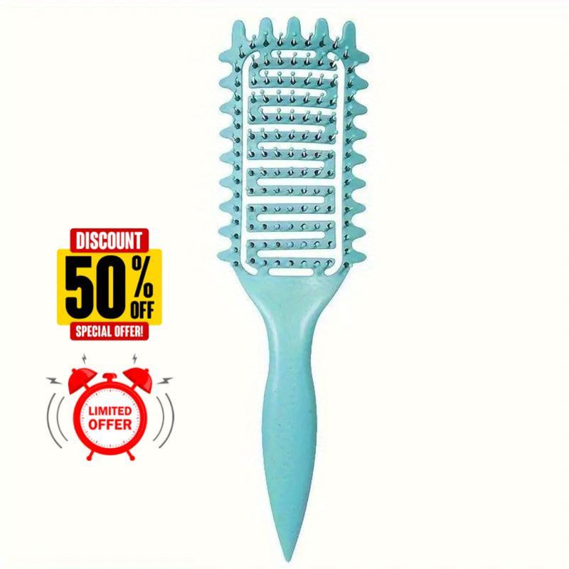 Curly Hair Defining Brush - Vented Detangling Curl Enhancing Brush for All Hair Types Haircare Durable Handle Smooth Heatless Hair Brush