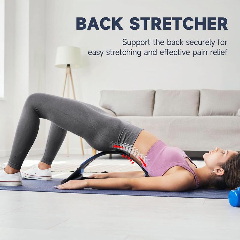 Back Stretcher Back Cracker Back Cracking Device: Back Stretcher for Lower Back Pain Relief, Back Popper Crack Lower Upper Back Stretcher, Spine Board Lumbar Stretcher