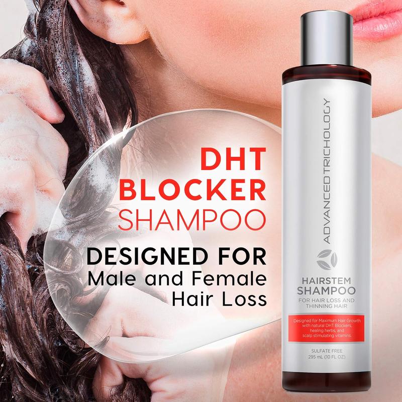 HairStem DHT Blocker Hair Growth Shampoo Products with Biotin, Saw Palmetto - Clinically Developed - Hair Loss Products Treatments