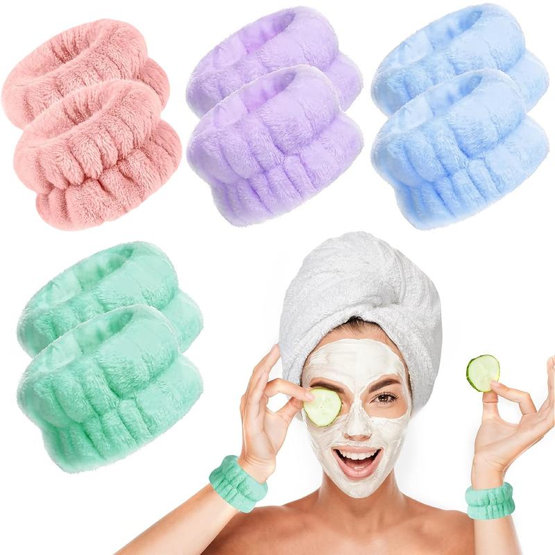 Face Washing Wrist Bands, 8 Counts set Face Washing Wrist Band, Face Washing Tool, Skin Care Tool for Women & Girls