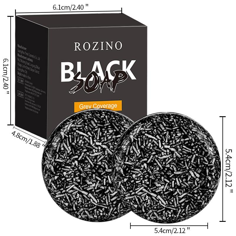 Grey Coverage Black Shampoo Soap, Deep Cleaning And Conditioning Hair Soap, Moisturizing And Hydrating Hair Care Supplies, Christmas Gift