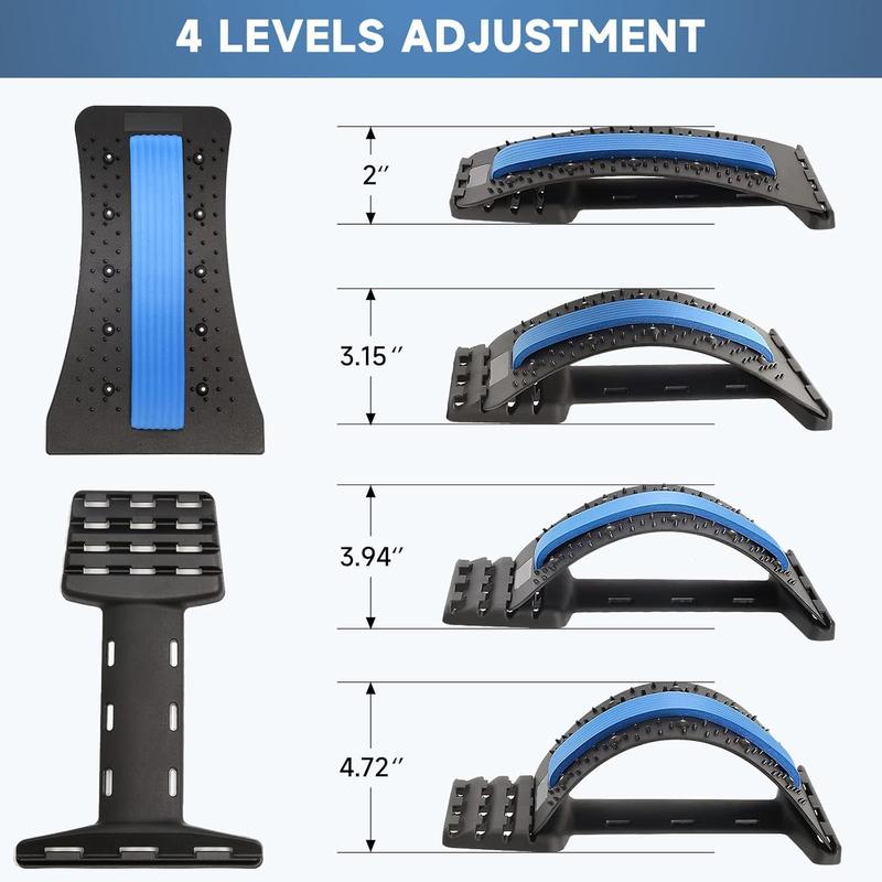 Back Stretcher Back Cracker Back Cracking Device: Back Stretcher for Lower Back Pain Relief, Back Popper Crack Lower Upper Back Stretcher, Spine Board Lumbar Stretcher