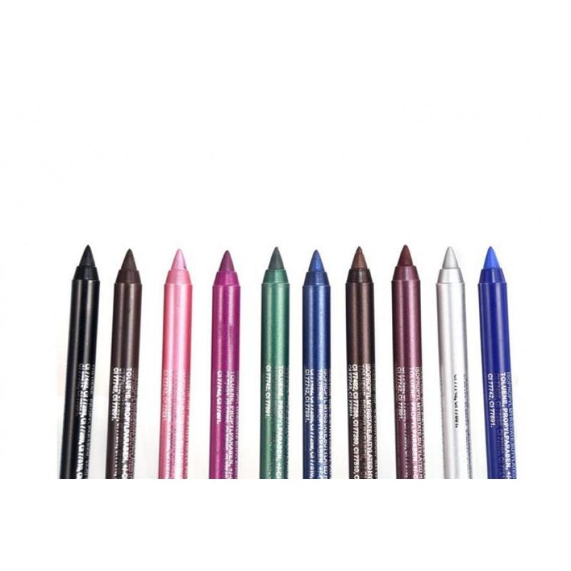 Evpct 12PCS Green Blue White Black Brown purple color gel glitter eyeliner pencils set for women watercolor waterproof smudge proof Eyeliner Eyeliner anti water eye liner liner makeup 1