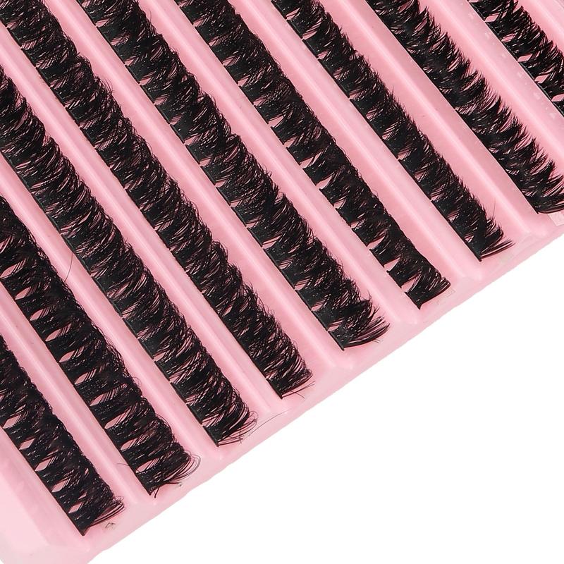 Mixed Length Cluster False Eyelashes, 10 Rolls set 9-16mm DD Curl Fluffy Thick Faux Cluster Lashes, Eyelash Extensions Kit, Eye Makeup Product for Women for Daily Life and Party, Makeup Products, Christmas Gift