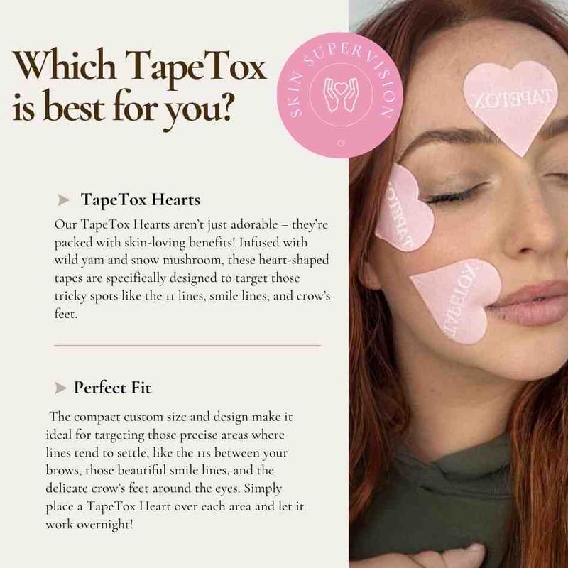 Skin Supervision TapeTox Full Forehead Patch Skincare Wild Yam Snow Mushroom Wrinkle Smoother acne  patches Invisible Acne