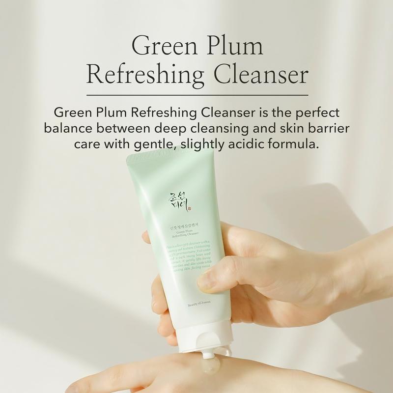 Beauty of Joseon Green Plum Refreshing Cleanser with Mung Bean Extract 100ml - Gel, Korean Facial Skincare