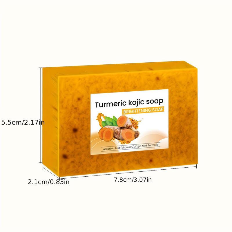 Turmeric Soap Bar Set, 7 Counts set Deep Cleansing & Nourishing Soap Bar, Body Wash Soap for Women & Men