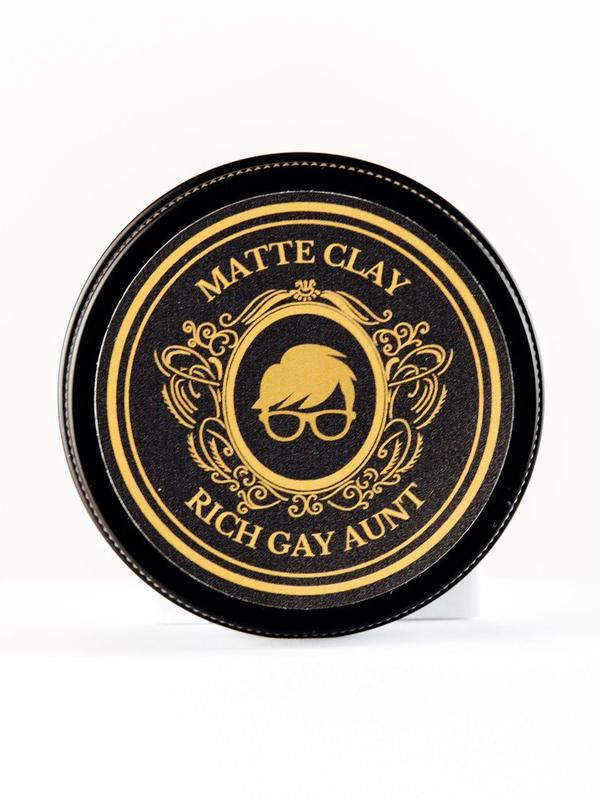 Rich Gay Aunt Hair Styling Clay with Matte Finish - Coconut Scent, 60ml - Haircare