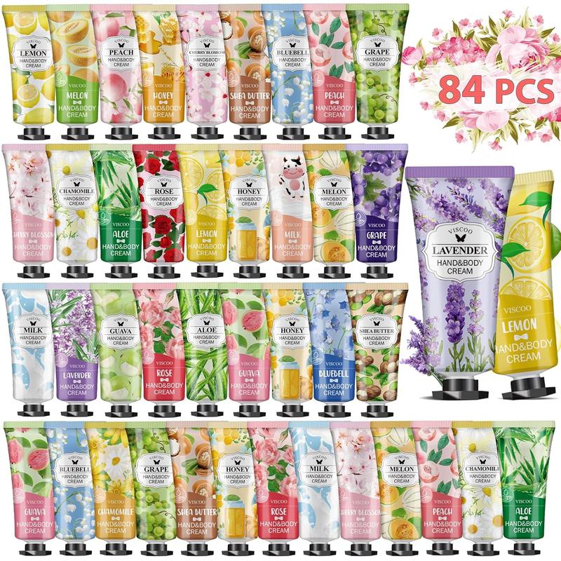 84 Pack Hand Cream Gifts Set for Women, Christmas Gifts for Women,Thank You Gifts,Stocking Stuffers for Adults,Appreciation Gifts,Hand Lotion Travel Size in Bulk for Dry Cracked Hands,Mini Hand Lotion