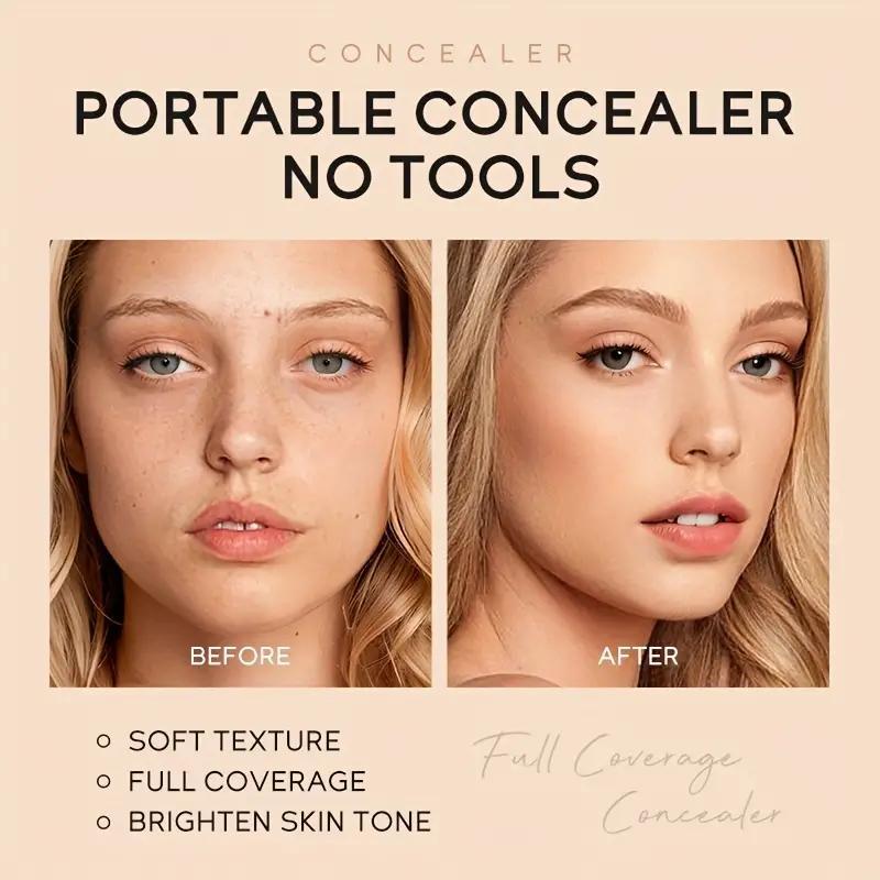 3 Color Concealer Palette, Waterproof Concealer Palette for Christmas Gift, 1 Count Professional Makeup Concealer for Acne Scars, Dark Circles & Tears Pores