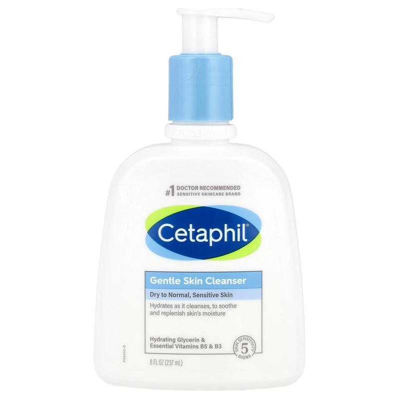 Cetaphil Gentle Skin Cleanser, Fragrance Free, 8 fl oz (237 ml)