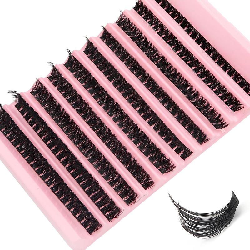 Mixed Length Cluster False Eyelashes, 10 Rolls set 9-16mm DD Curl Fluffy Thick Faux Cluster Lashes, Eyelash Extensions Kit, Eye Makeup Product for Women for Daily Life and Party, Makeup Products, Christmas Gift