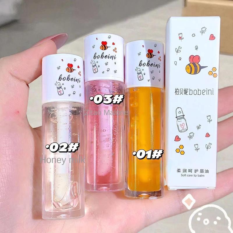 Moisturizing Lip Oil, 1 Count Hydrating Tinted Lipstick, Comfort Lip Care Product for Make Up, Skin Around the Lips Appears Visibly Smoother