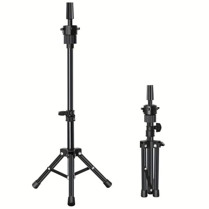 Adjustable Hair Model Tripod, 1 Count Hair Model Tripod Stands, Wig Stand Tripod, Heatless Styling Tools Suitable for Beauty, Hair Training and Canvas Frame