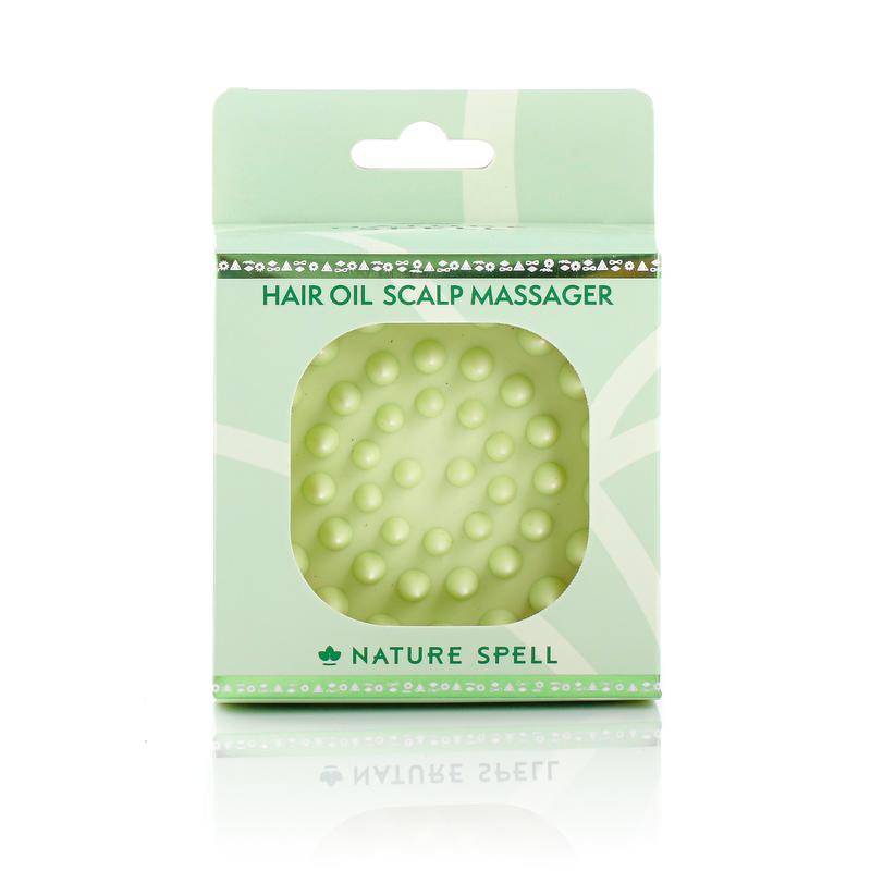 Nature Spell Scalp Massager - Gentle Silicone Scalp Massager for Healthy Growth and Shine - Hair Oil Applicator