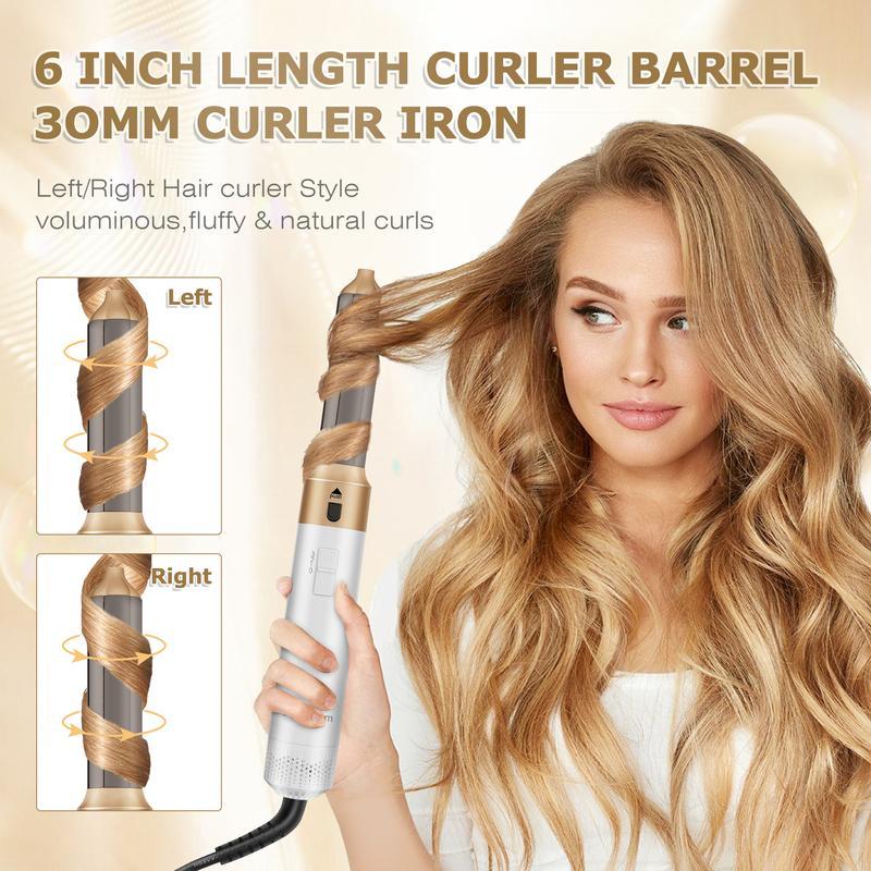 5 in 1 Multi Hair Dryer Styler: High-Speed Negative Ionic Brush for Curling, Volumizing, Straightening, Waves - Professional Salon Tool