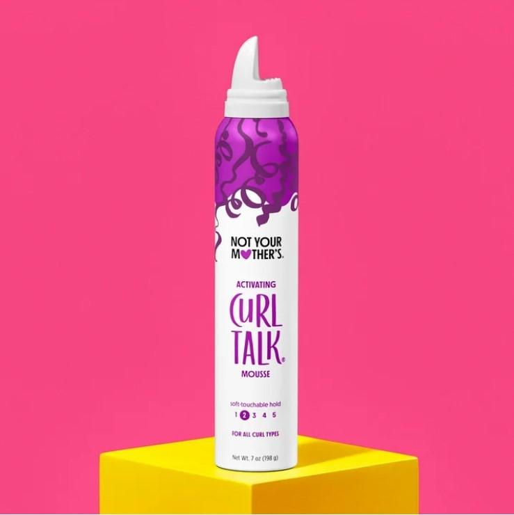 Not Your Mother's Curl Talk Curl Activating Hair Mousse for Lightweight Hold, 7 oz