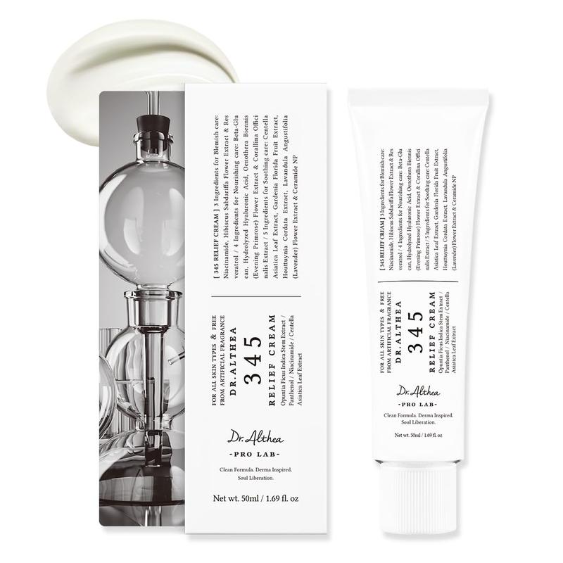 Discover Dr.Althea 345 Relief Face Moisturizer for acne-prone and oily skin. Soothes, hydrates, and controls oil. Ideal for post-acne recovery. 50ml.